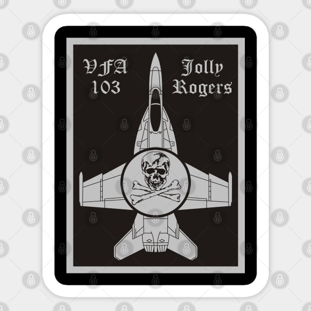 VFA-103 Jolly Rogers - F/A-18 Sticker by MBK